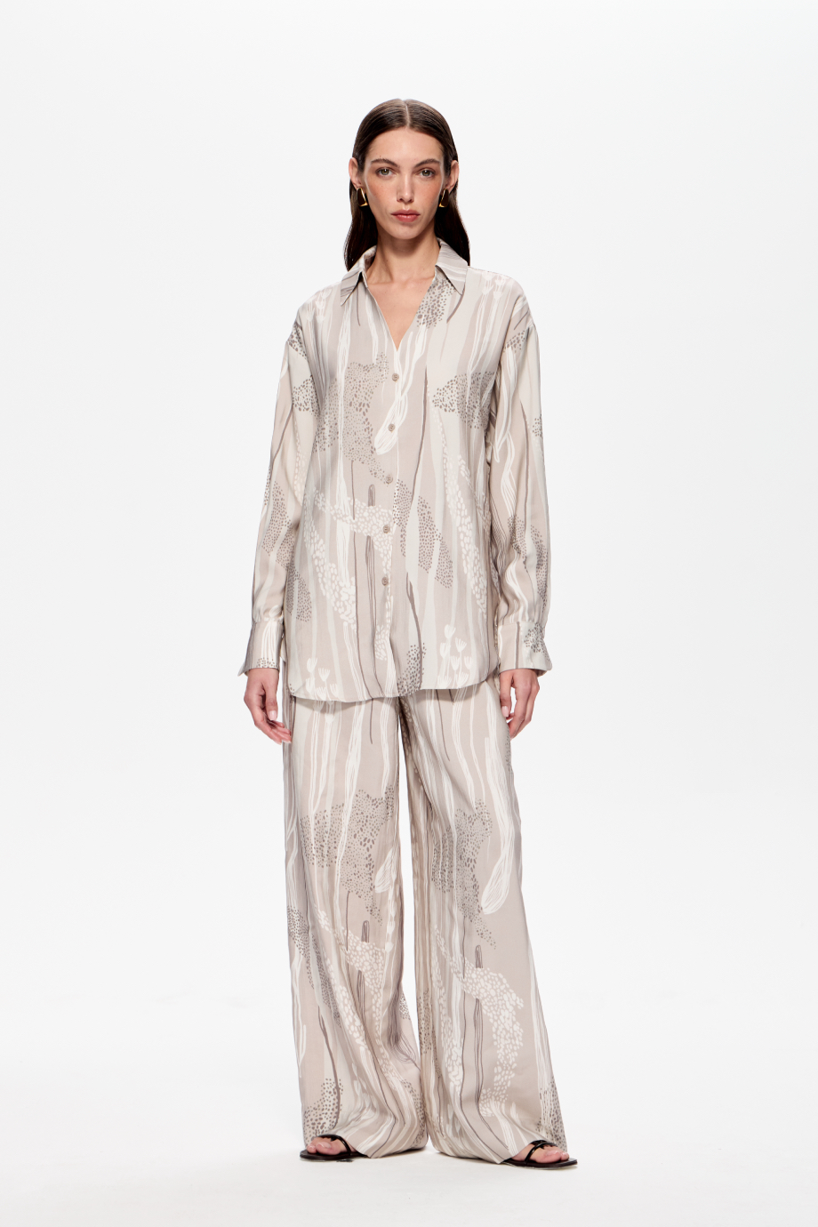 Блузка свободная с принтом Блузка свободная с принтом