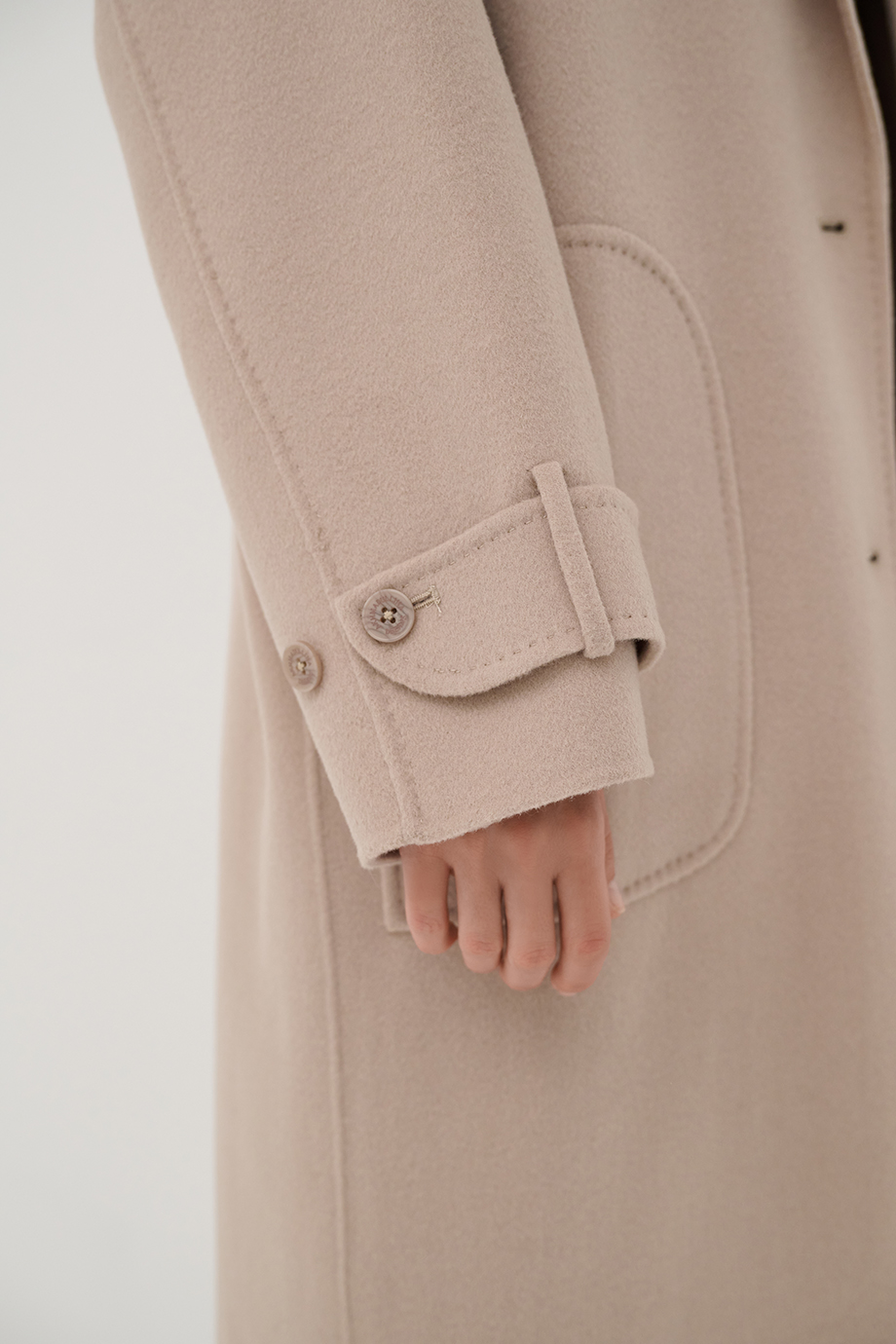 Пальто-кокон из шерсти