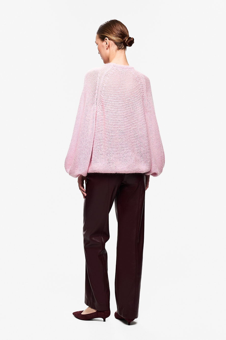 Брюки из экокожи