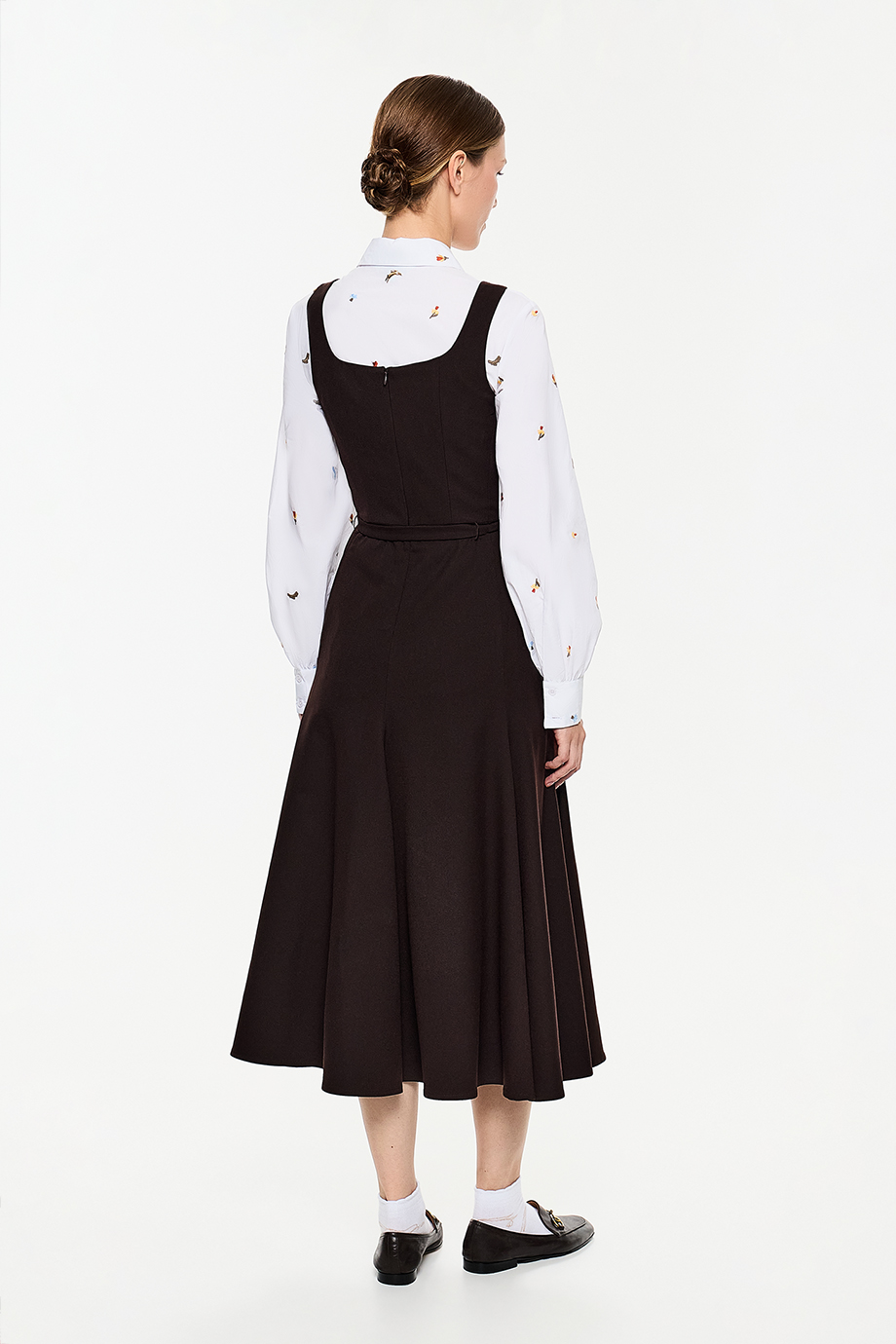 Сарафан из костюмной ткани