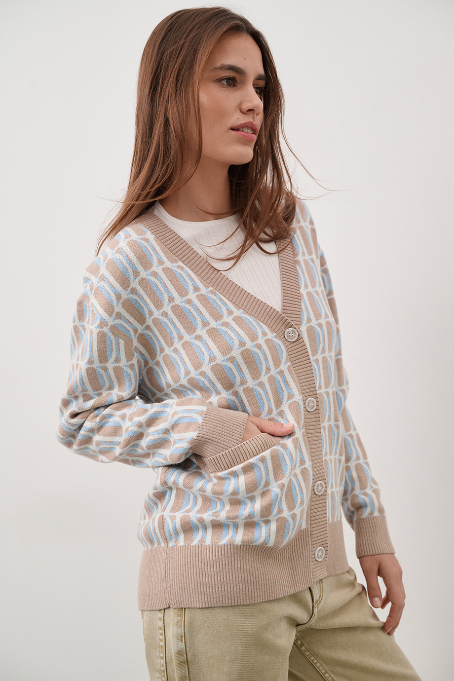 Кардиган с лого-паттерном Кардиган с лого-паттерном