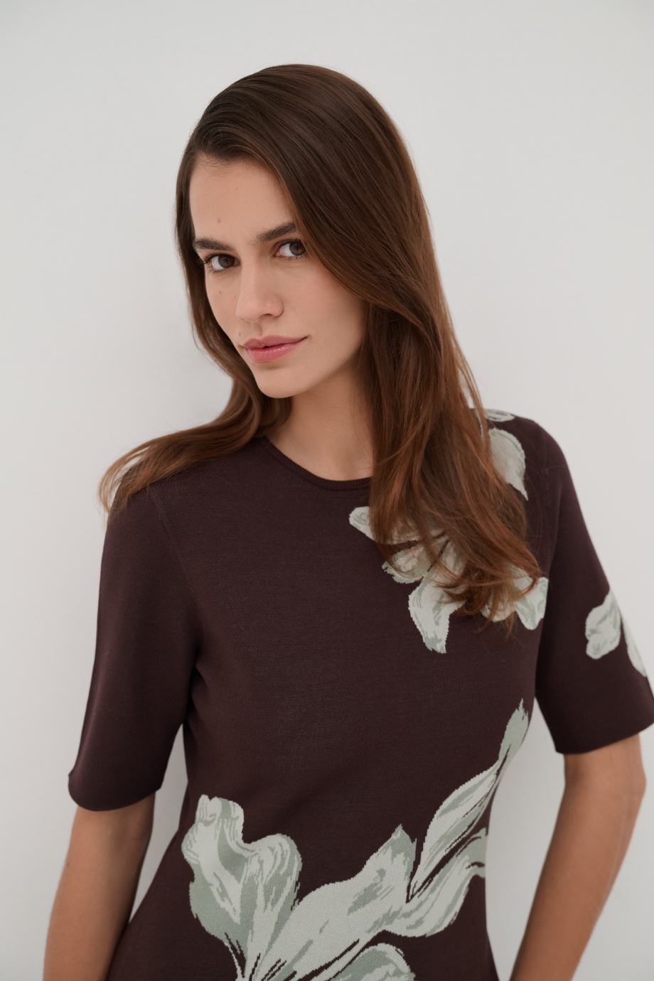 Платье с жаккардовым рисунком