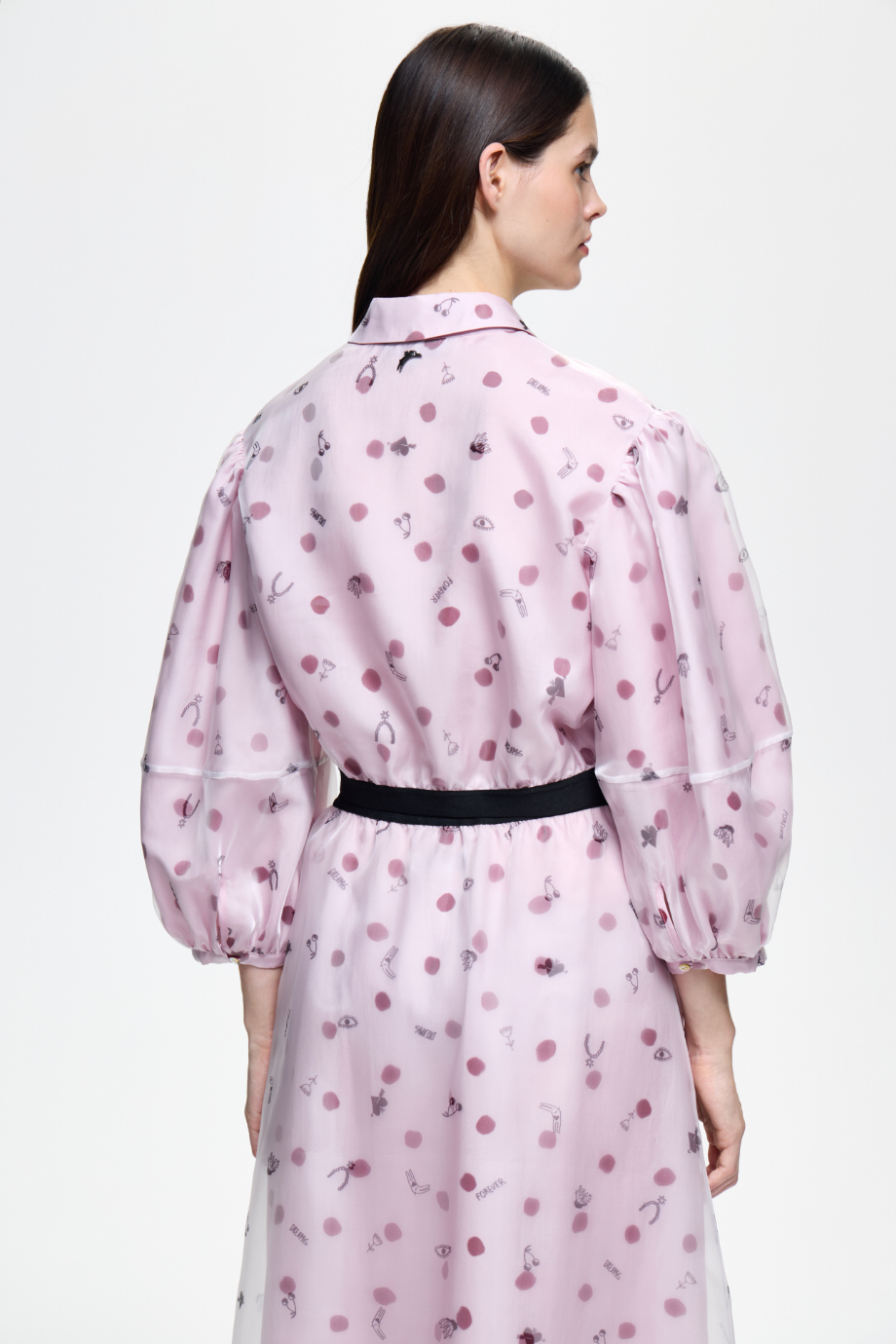 Блузка с эластичным поясом