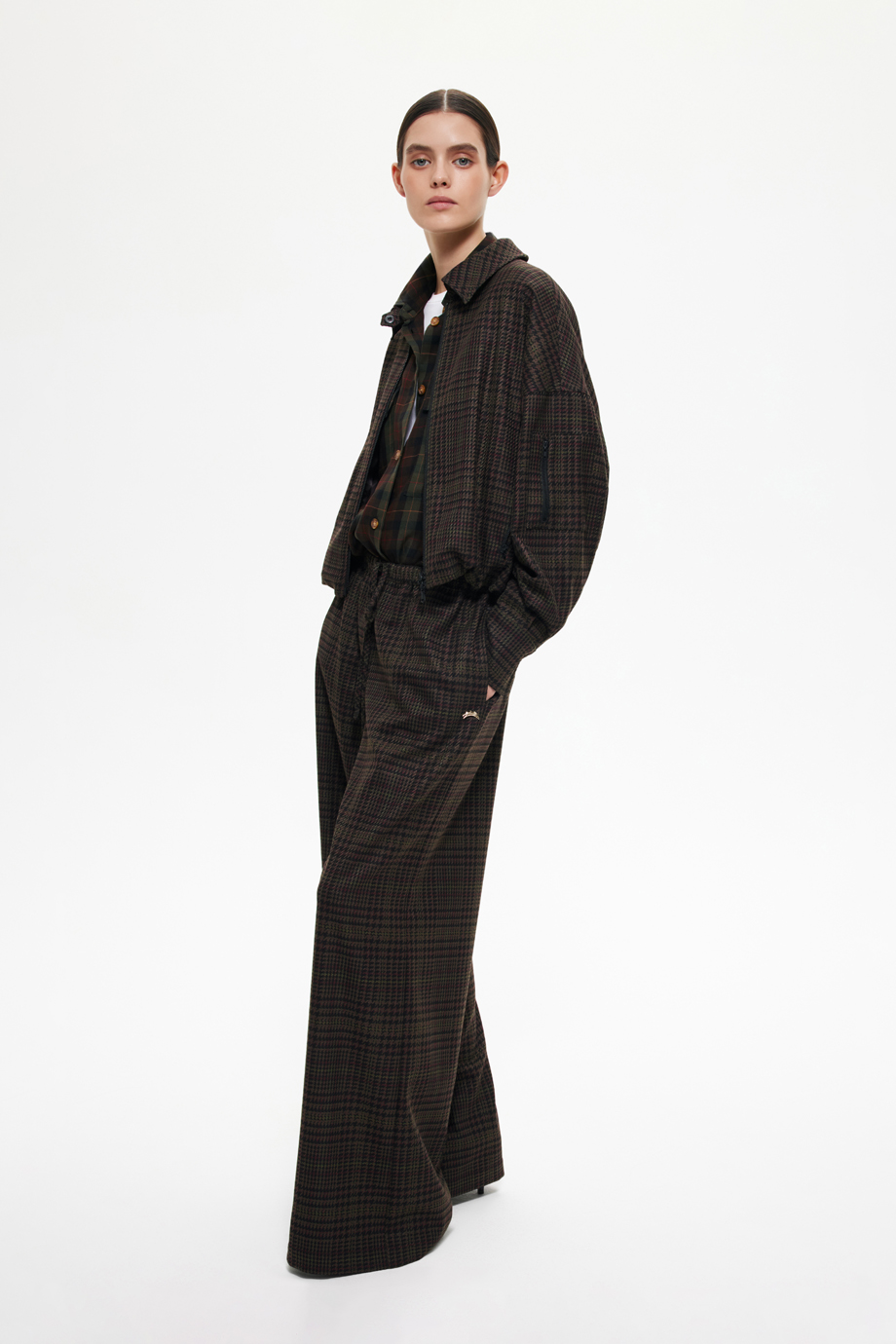 Брюки в клетку