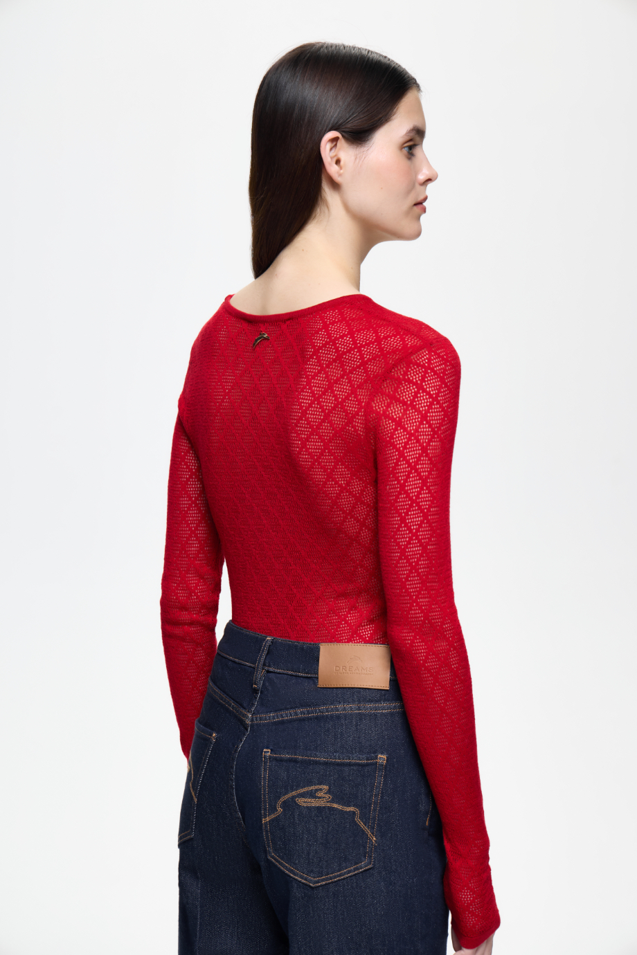 Джемпер ажурный