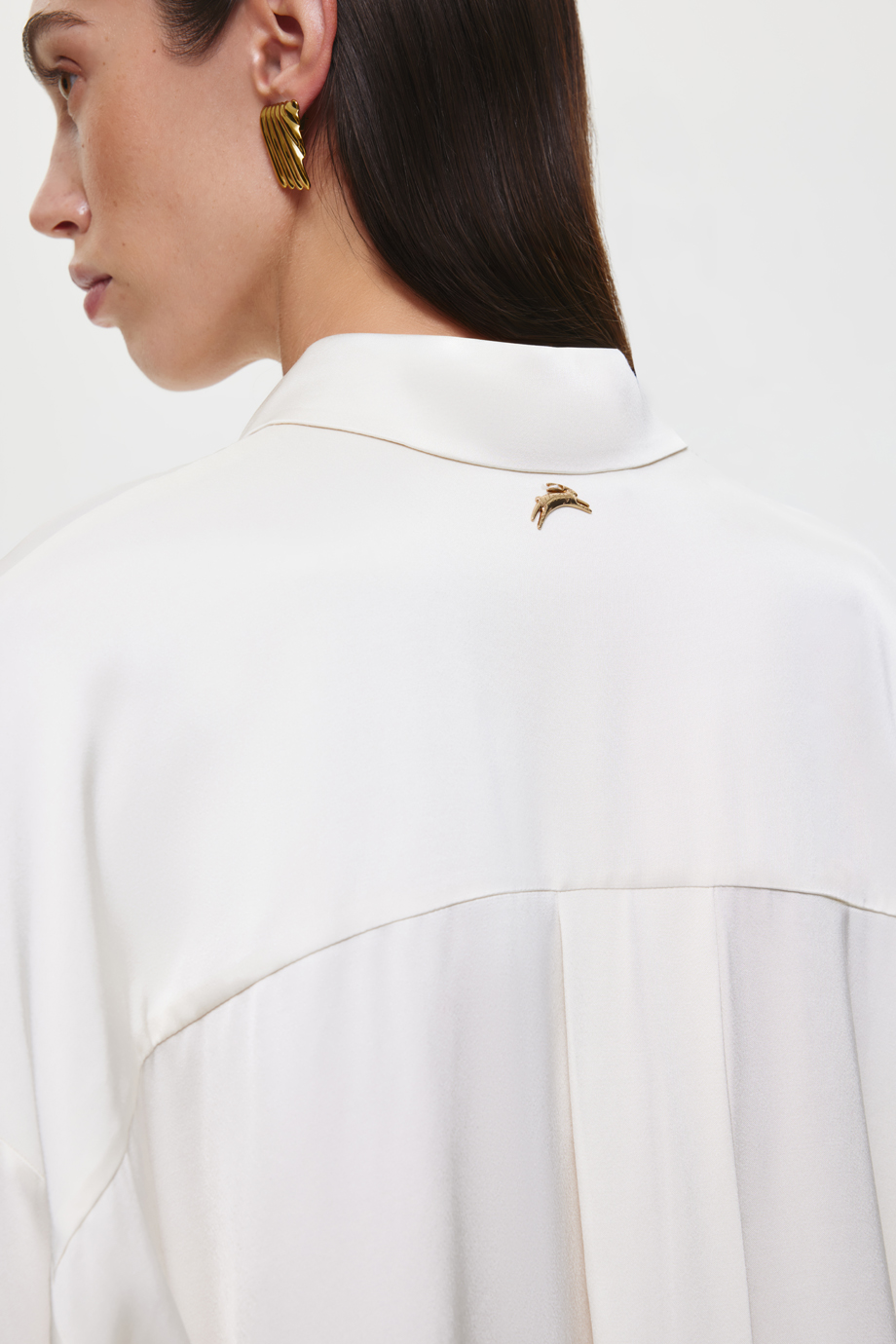 Блузка из вискозного сатина