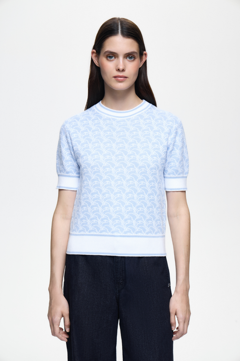 Джемпер с лого-узором