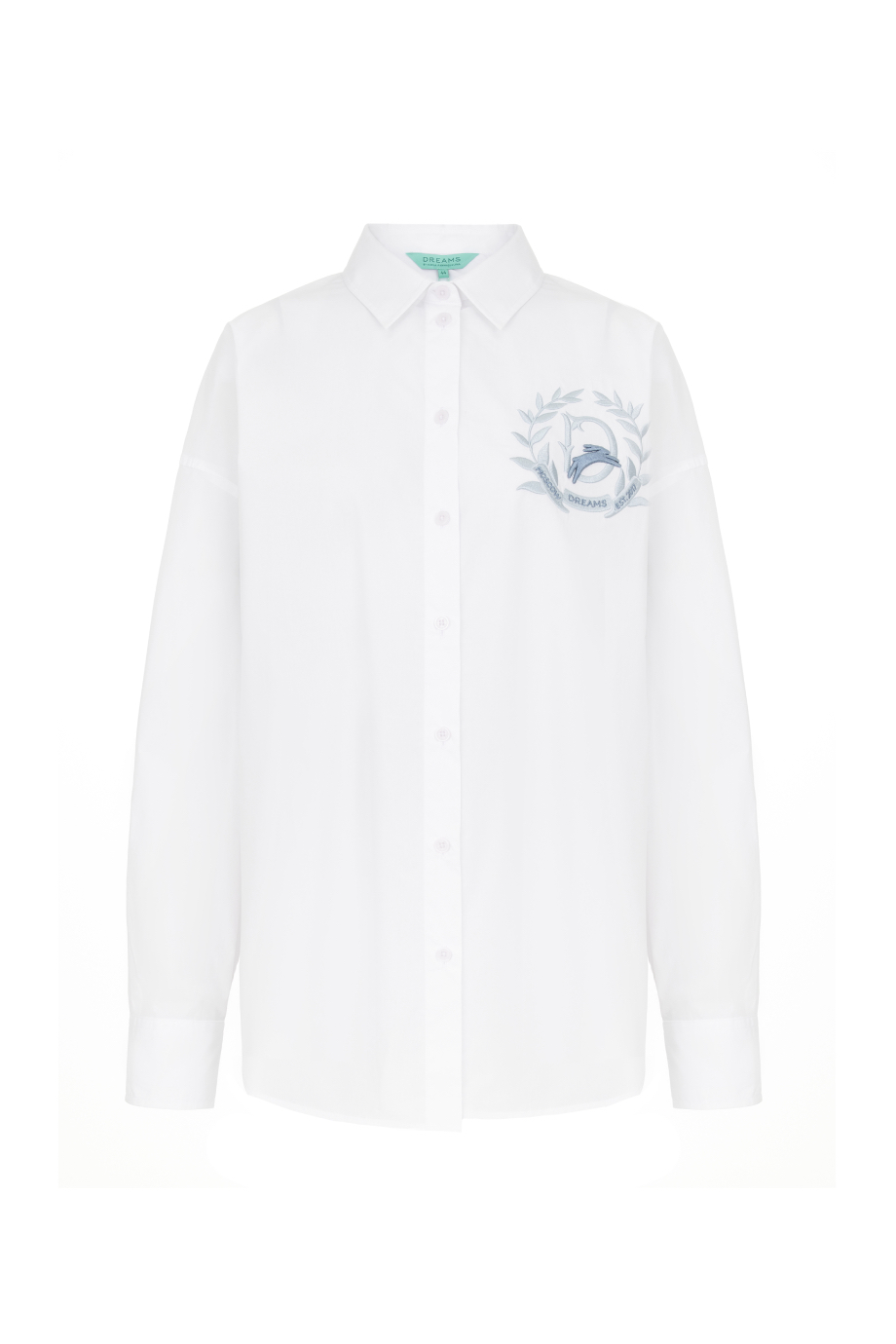 Рубашка свободная с вышивкой