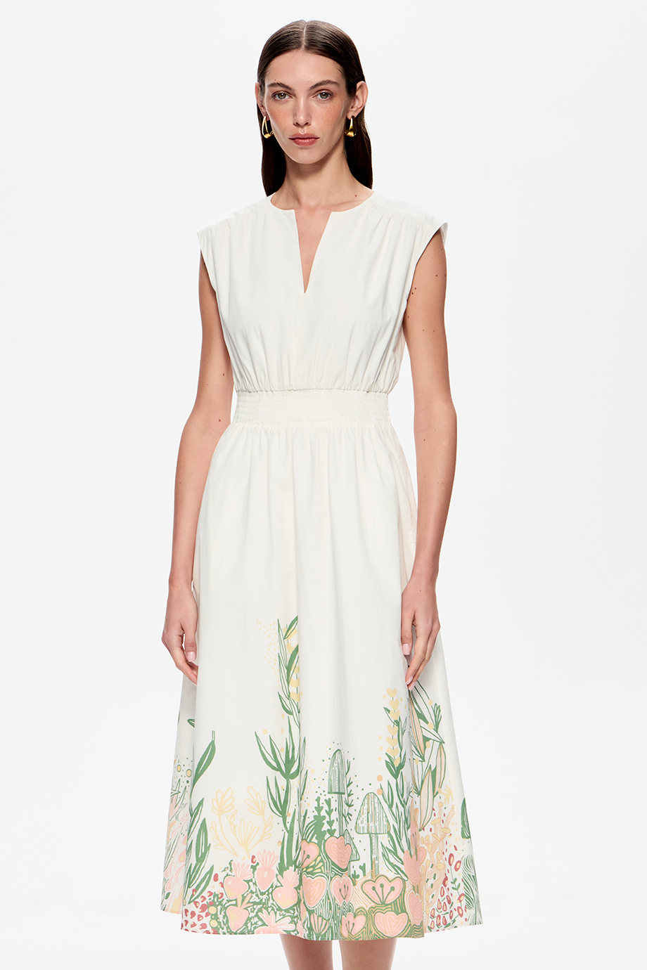 Сарафан с купонным принтом