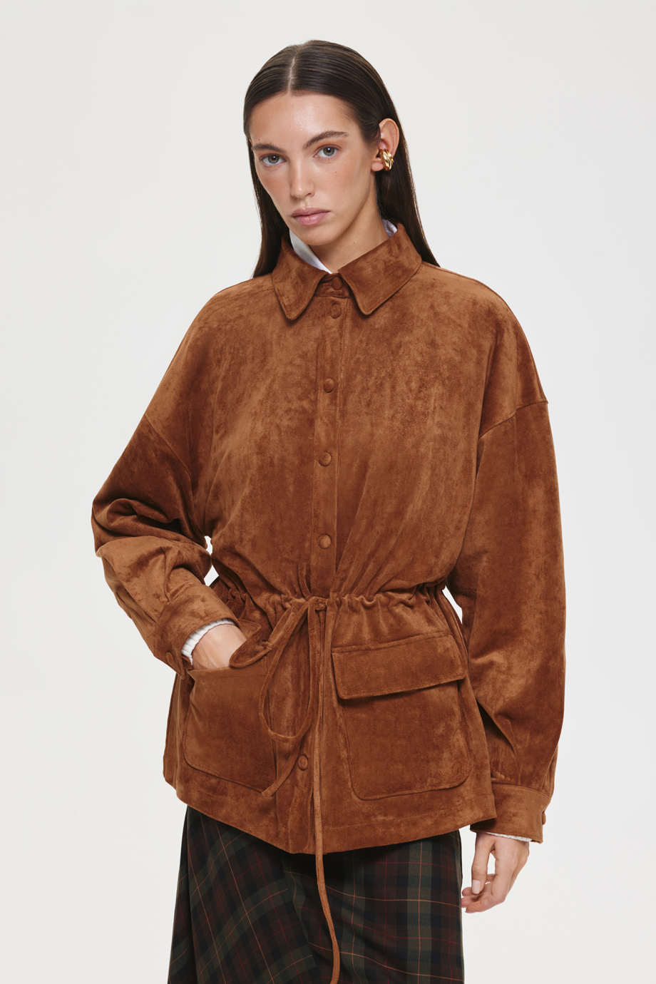 Рубашка из экозамши