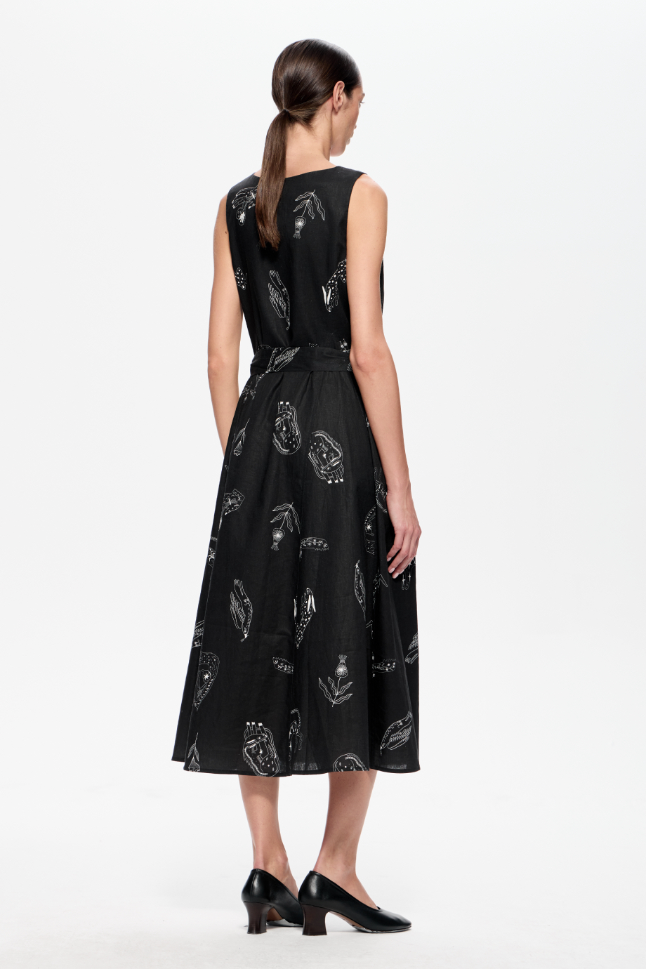 Сарафан из смесового льна