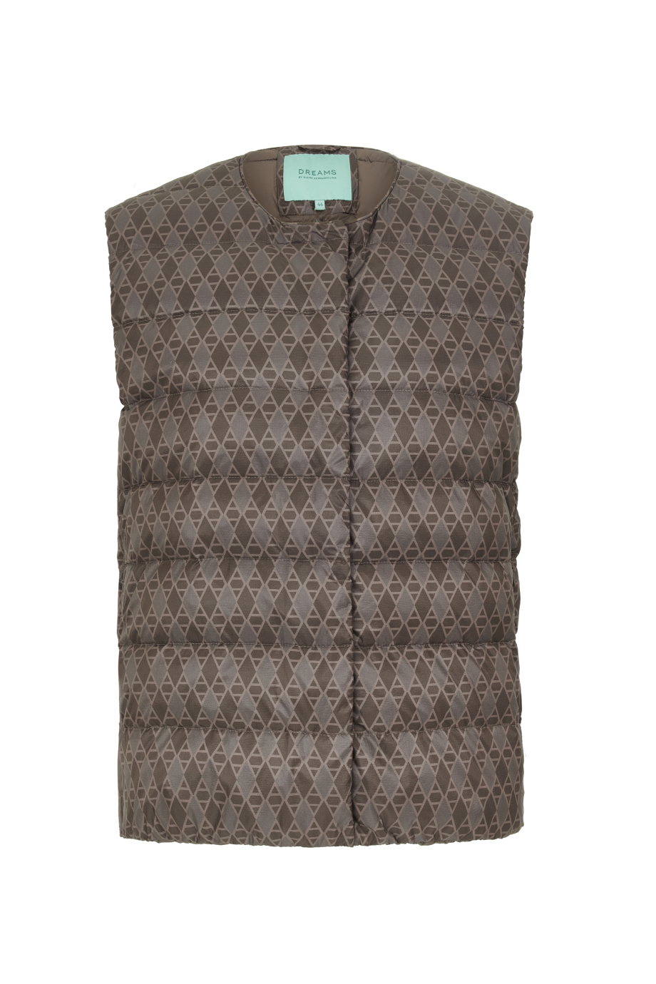 Жилет пуховый с принтом