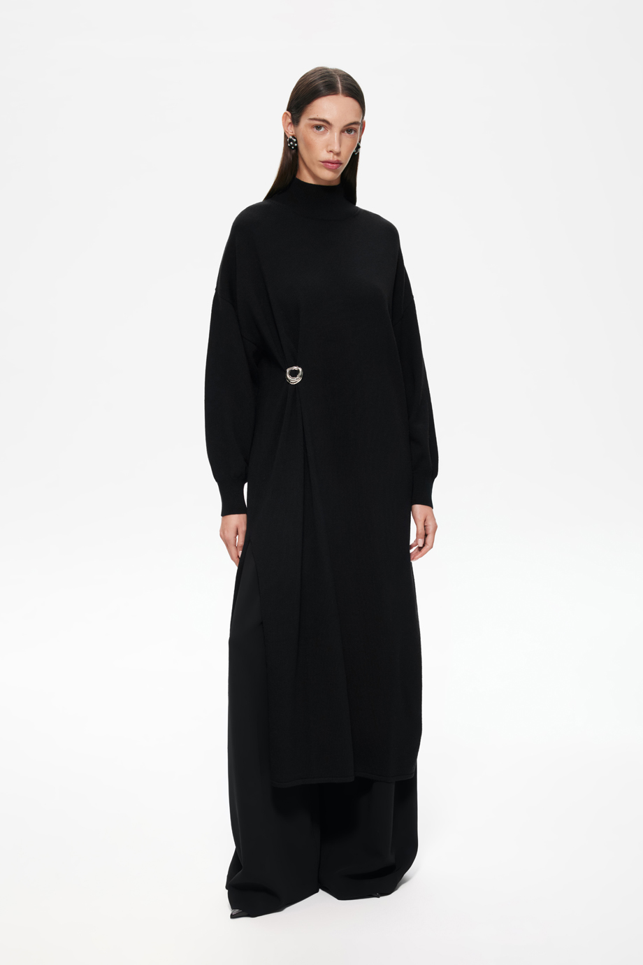 Платье-свитер из тонкой шерсти Платье-свитер из тонкой шерсти