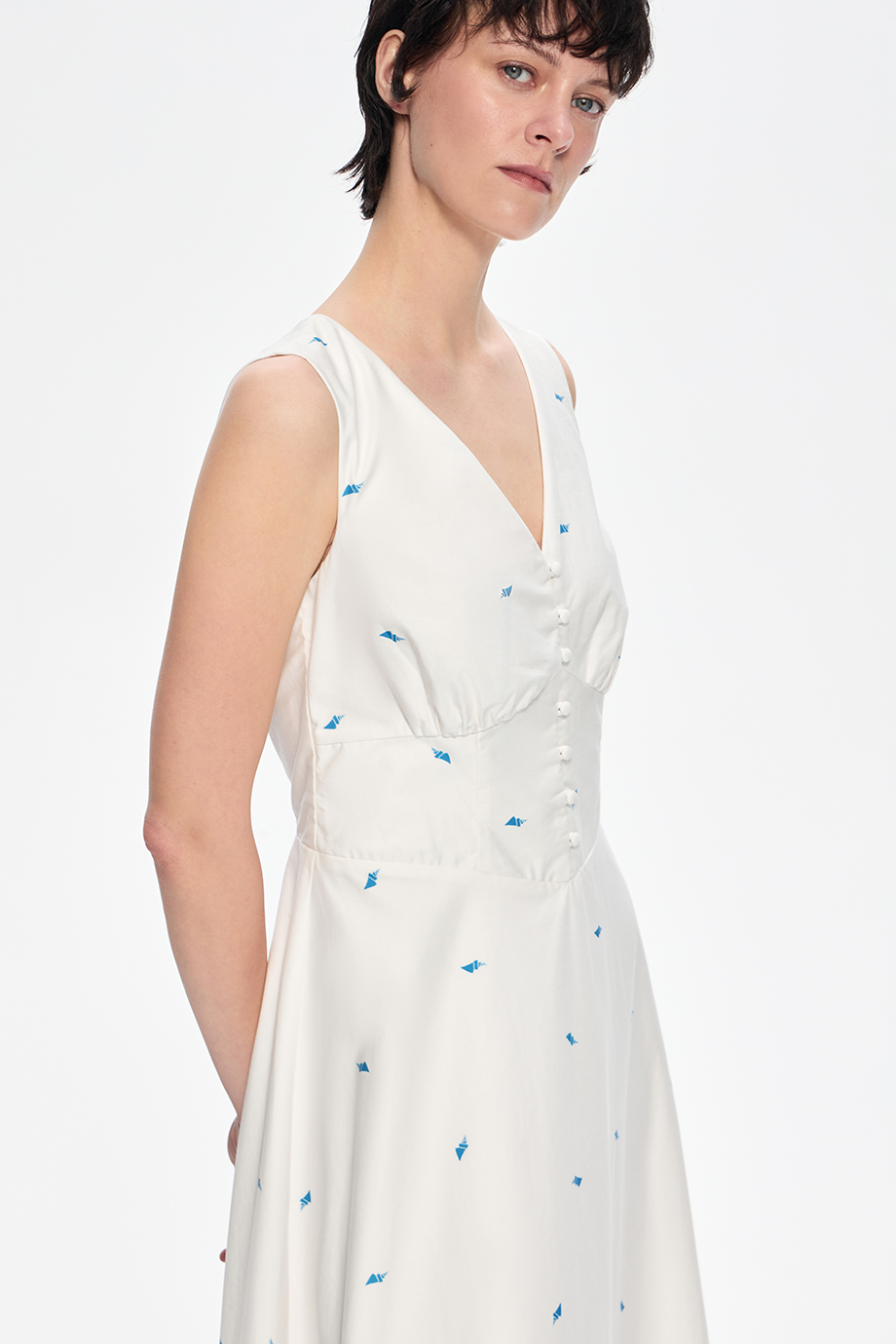 Сарафан хлопковый с принтом