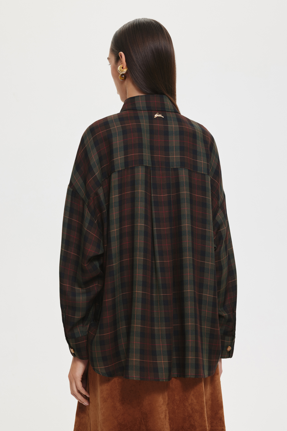 Блузка из лиоцелла в клетку