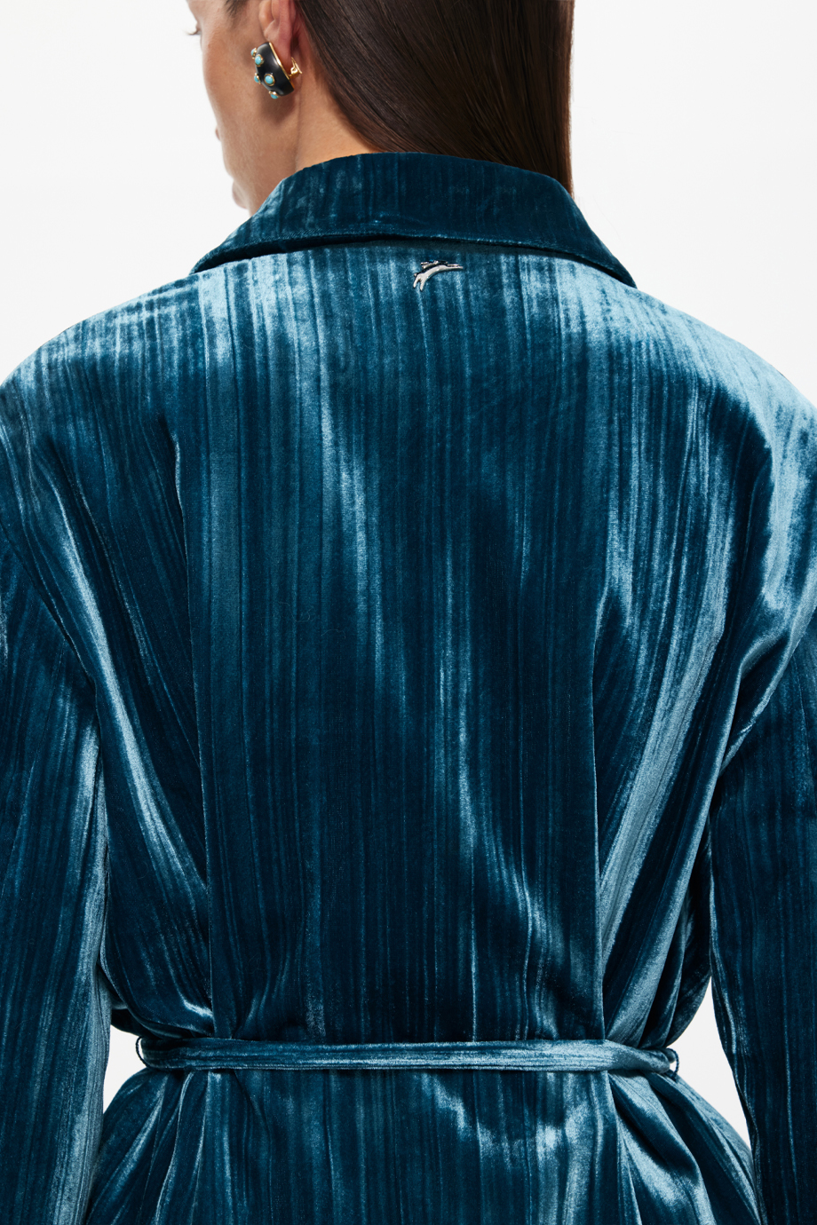 Жакет из жжатого вискозного бархата