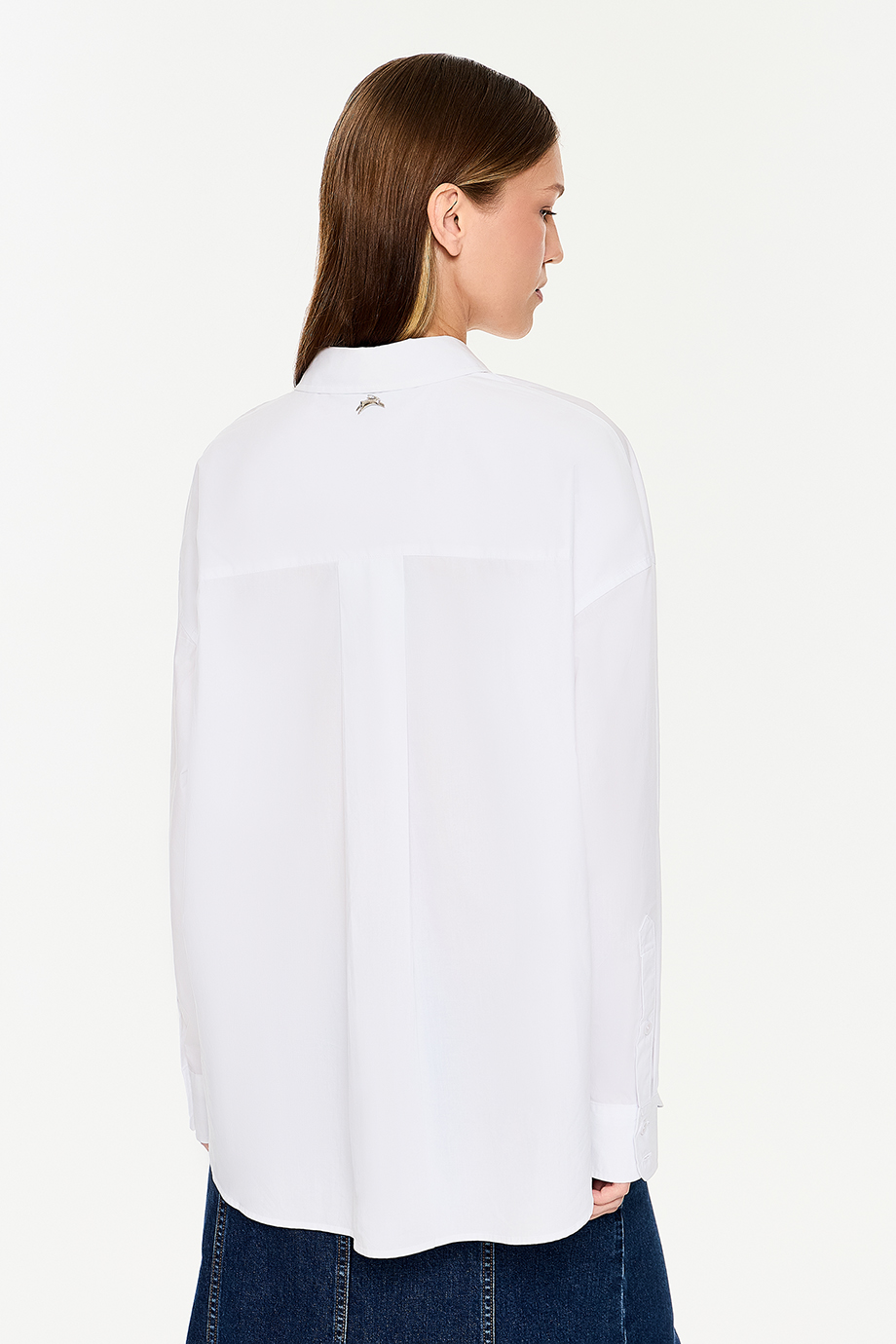 Рубашка свободная с вышивкой