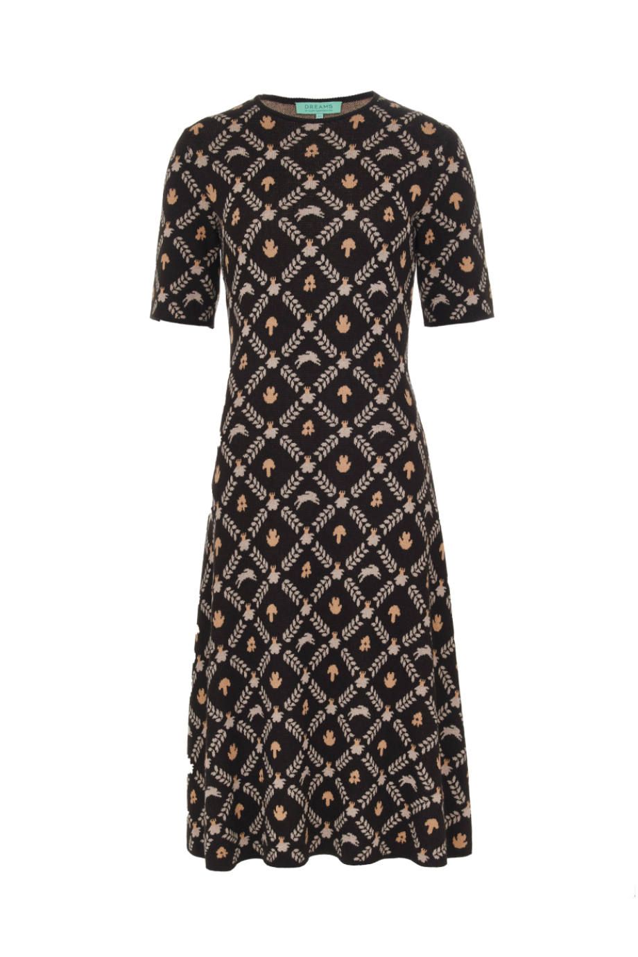 Платье с жаккардовым рисунком