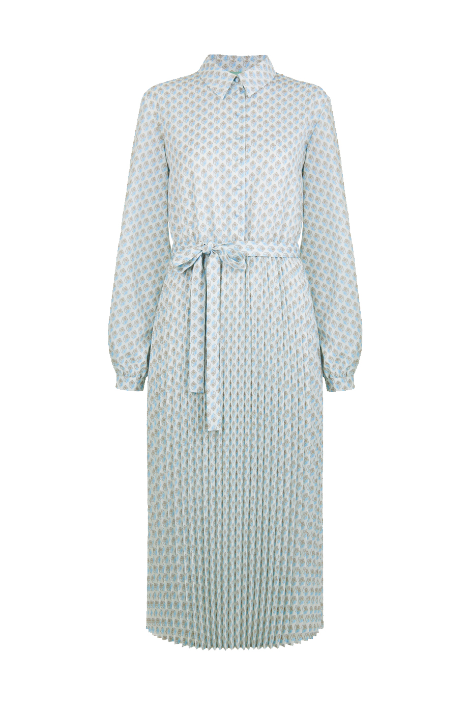 Платье с юбкой-плиссе