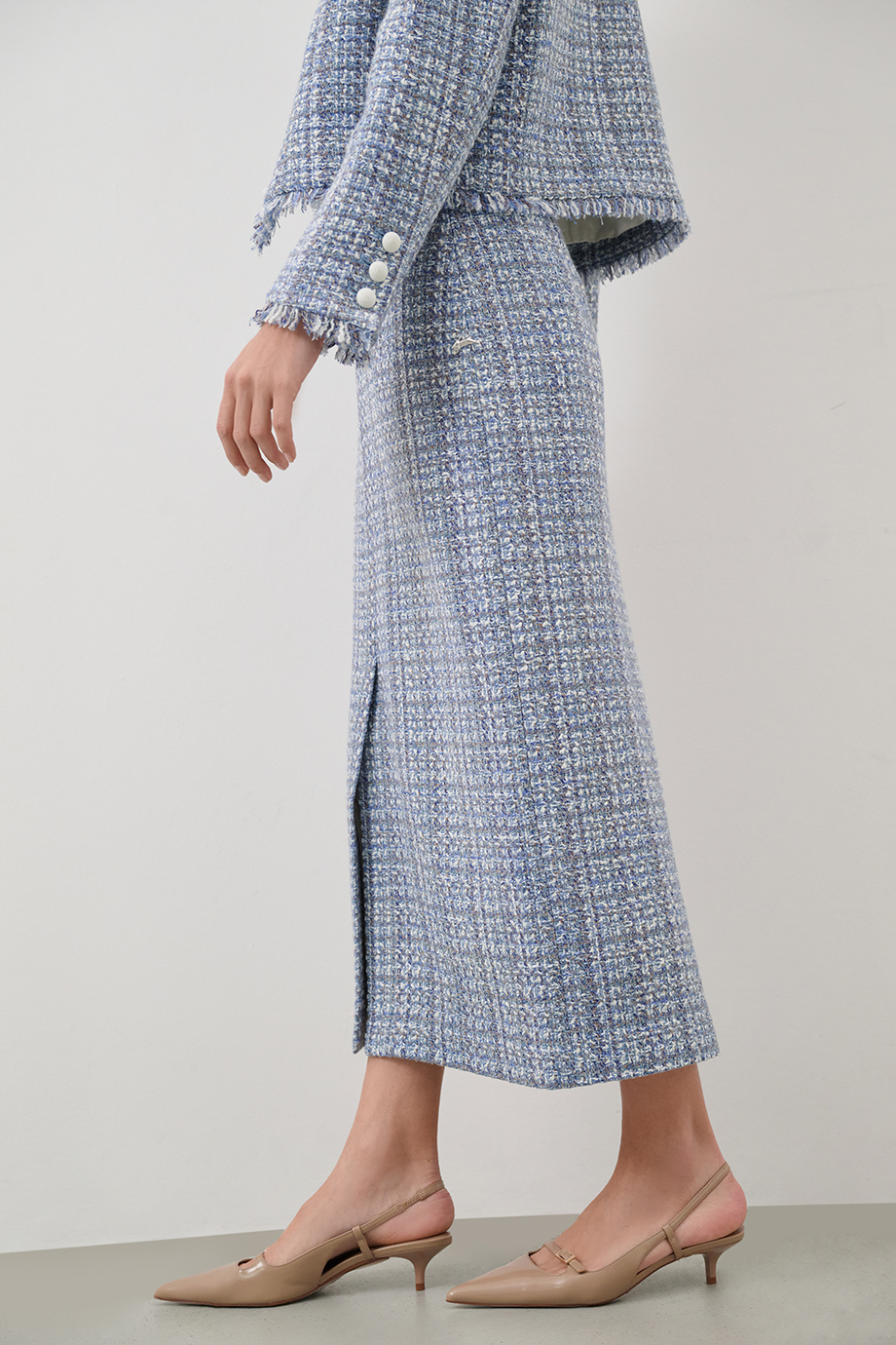 Юбка-карандаш из твида