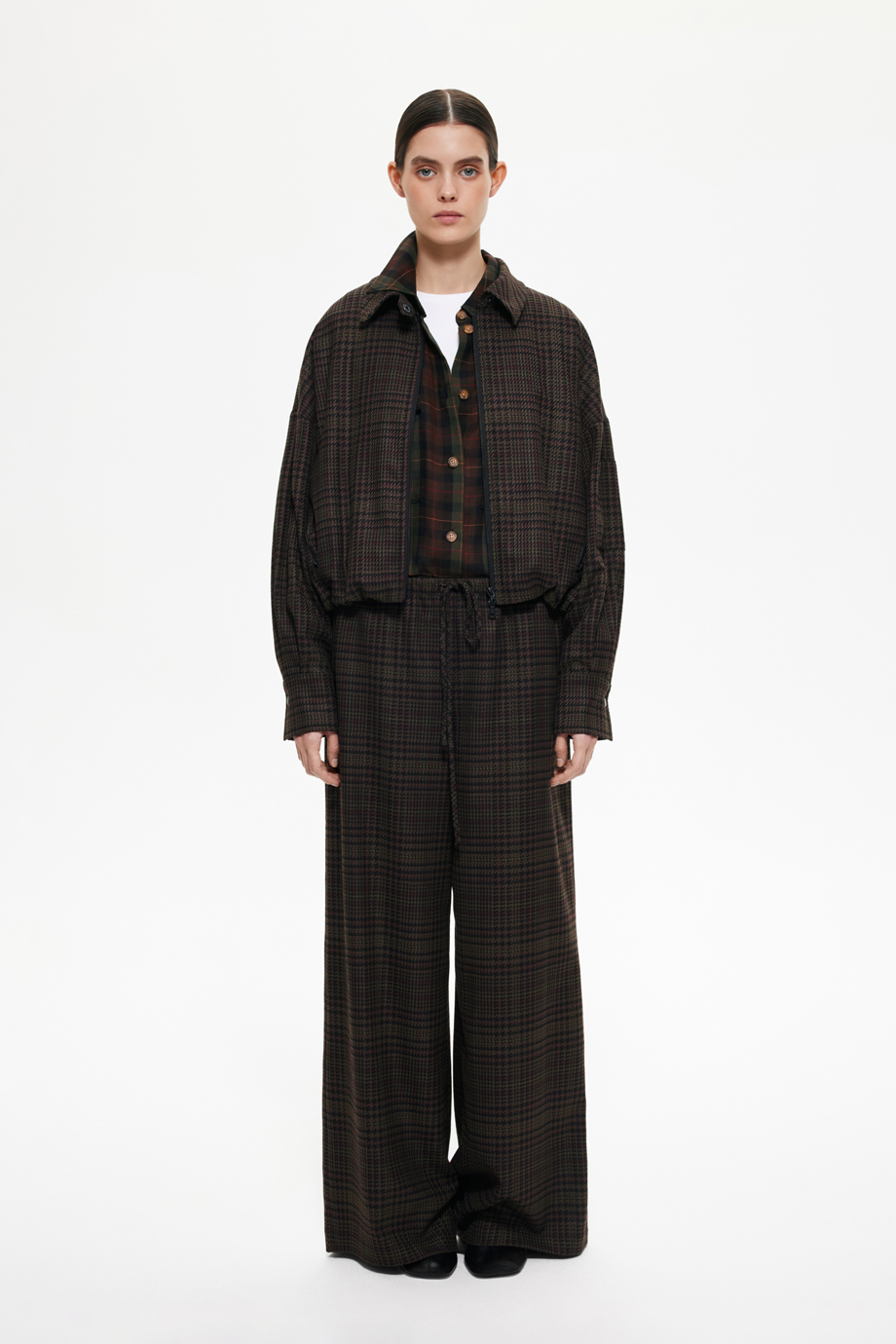 Брюки в клетку