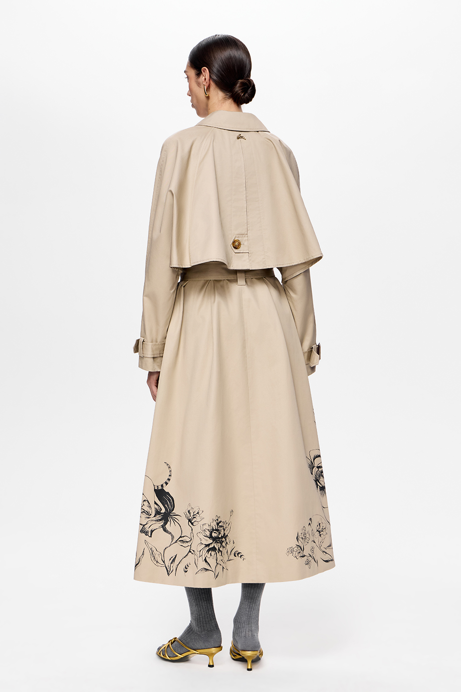 Тренч с принтом