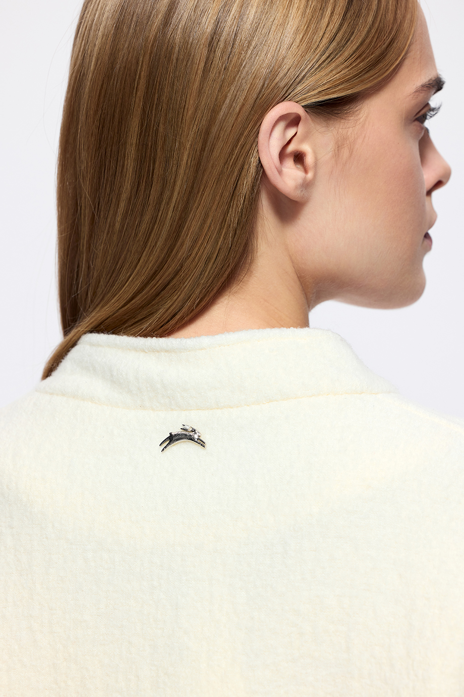 Бомбер из шерстяного букле