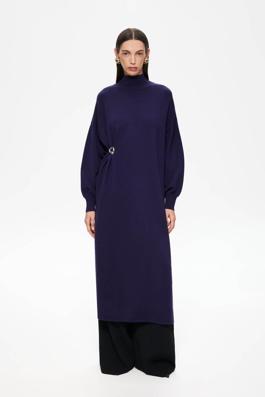 Платье-свитер из тонкой шерсти