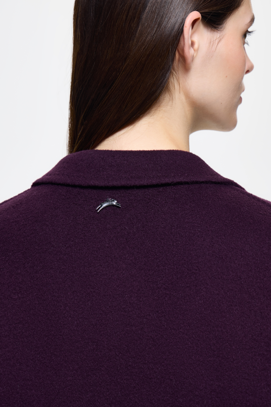 Пальто-кокон из шерсти