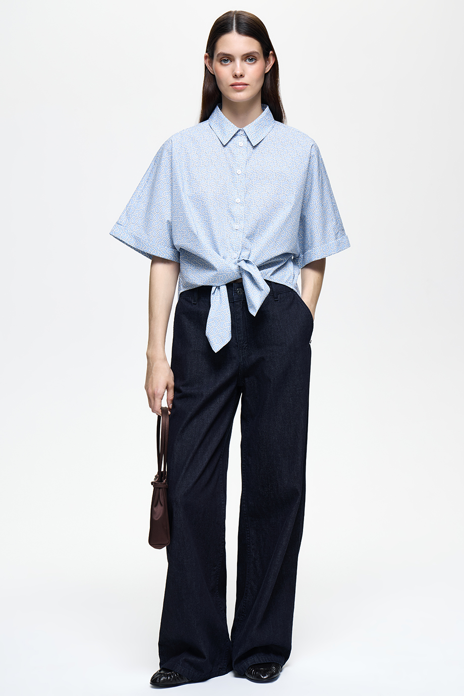 Рубашка с лого-паттерном