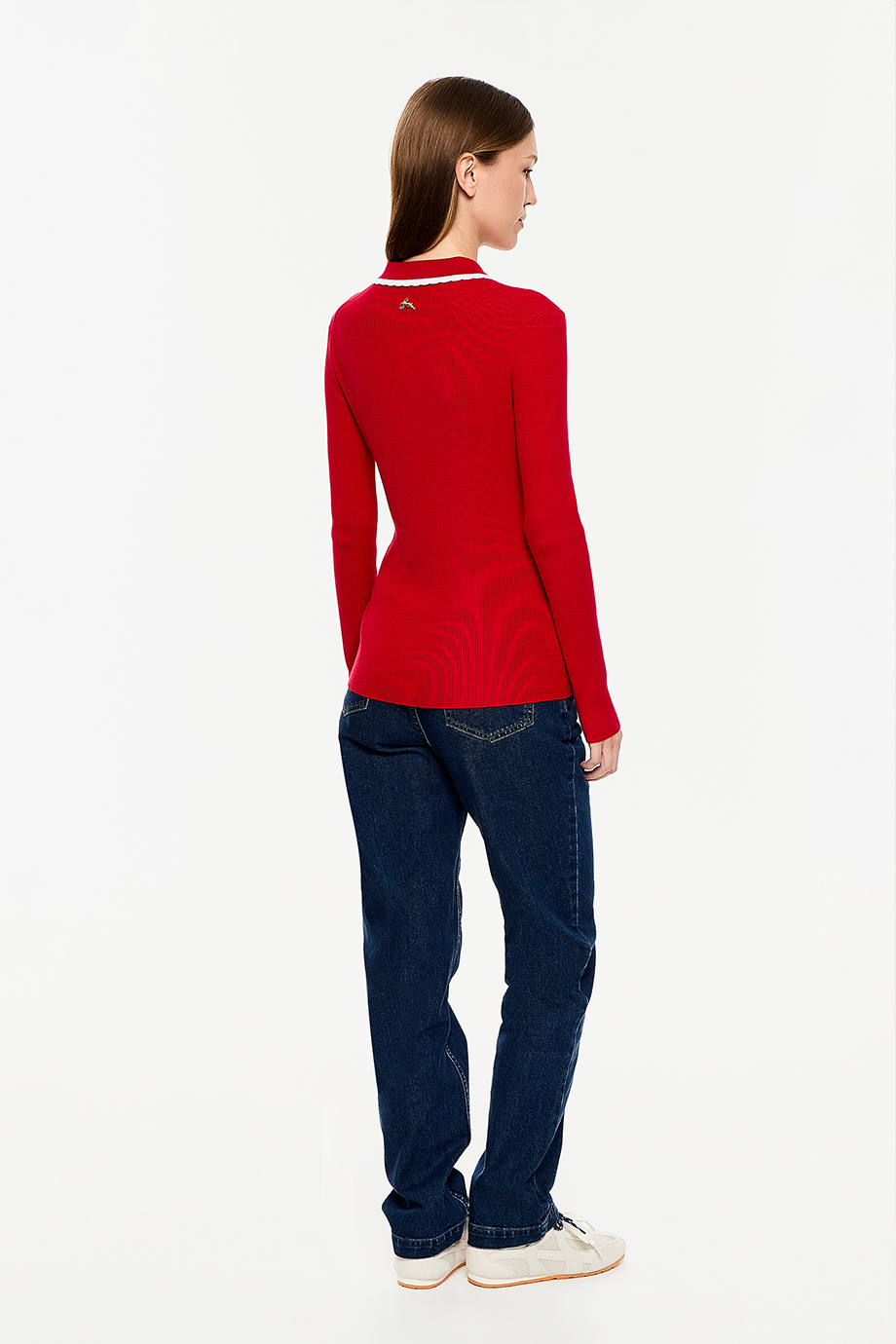 Джемпер-поло с вышивкой