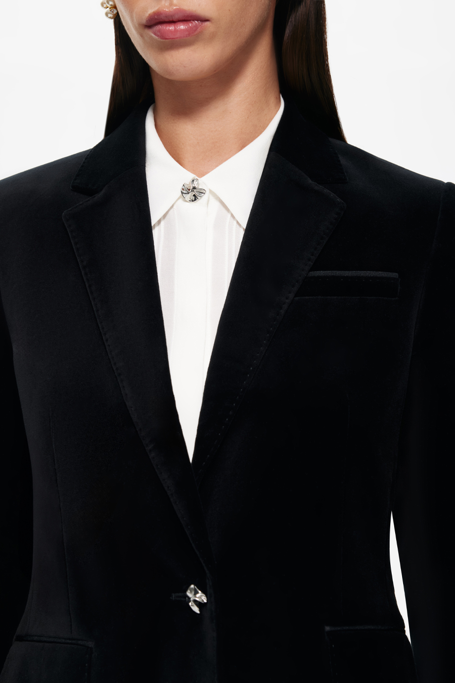 Жакет из хлопкового бархата