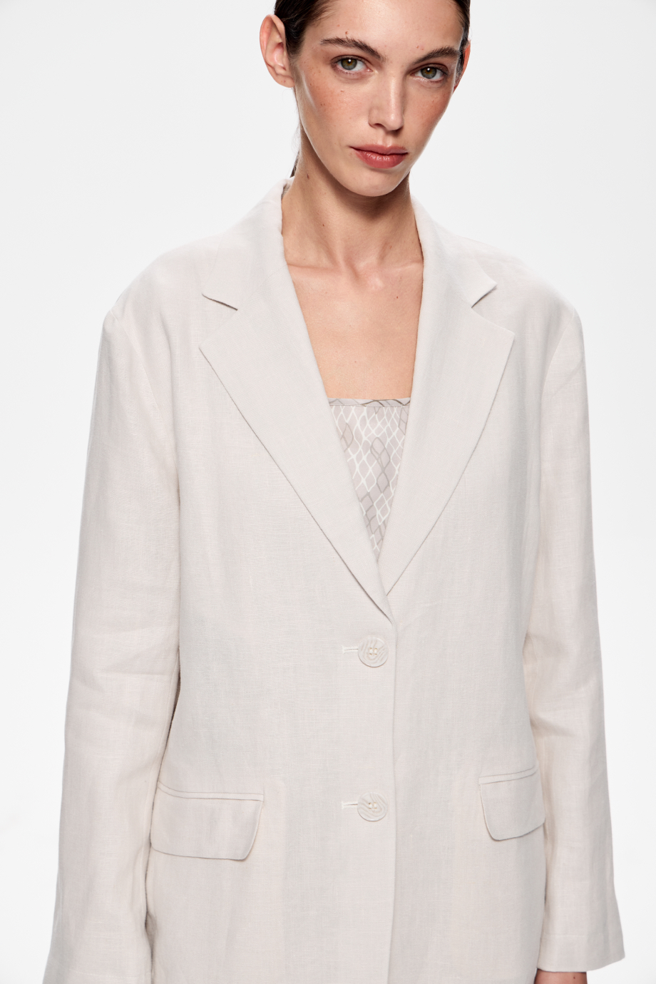 Жакет мягкий льняной