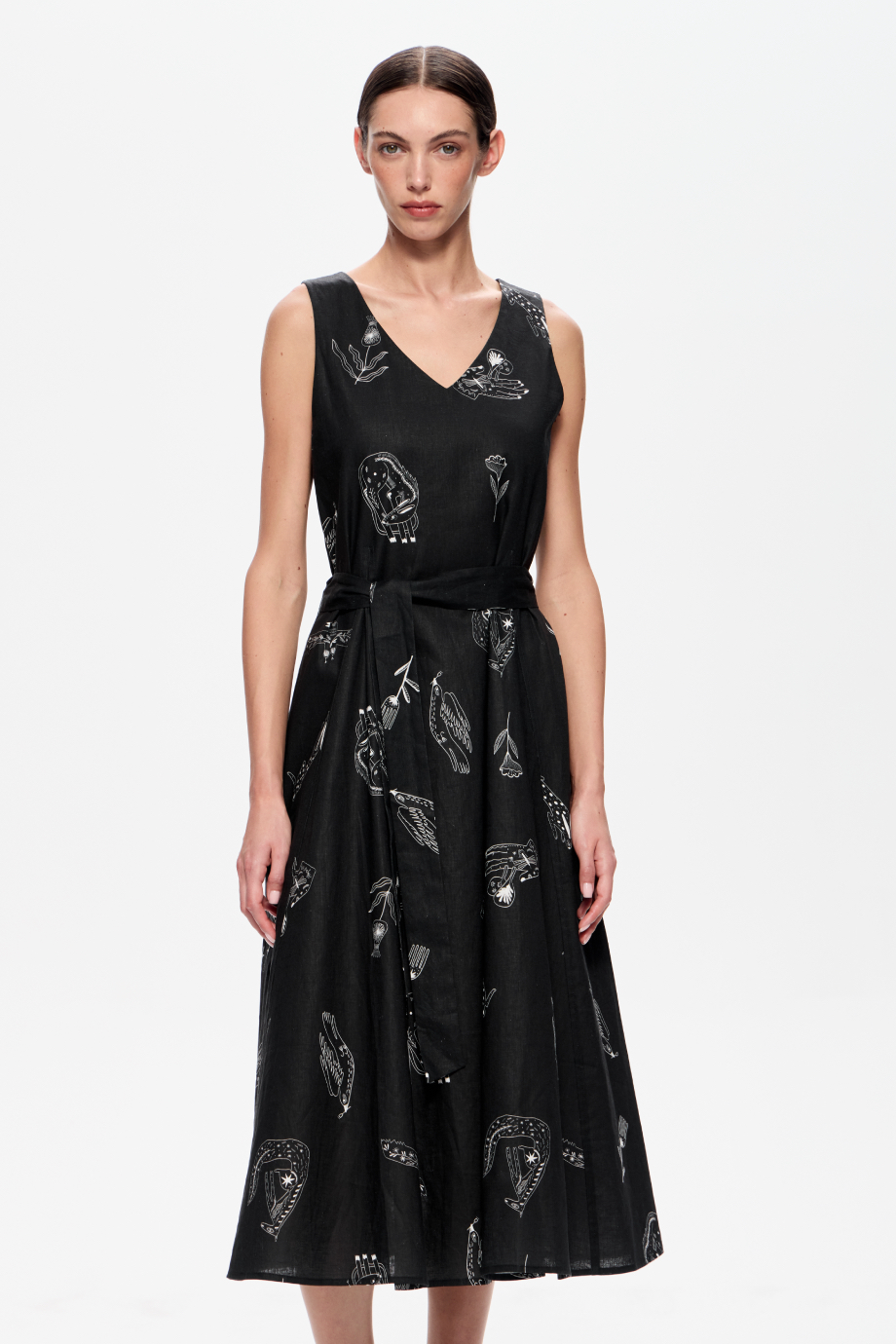 Сарафан из смесового льна