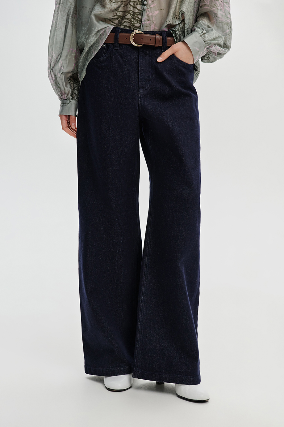 Джинсы Wide Leg утепленные