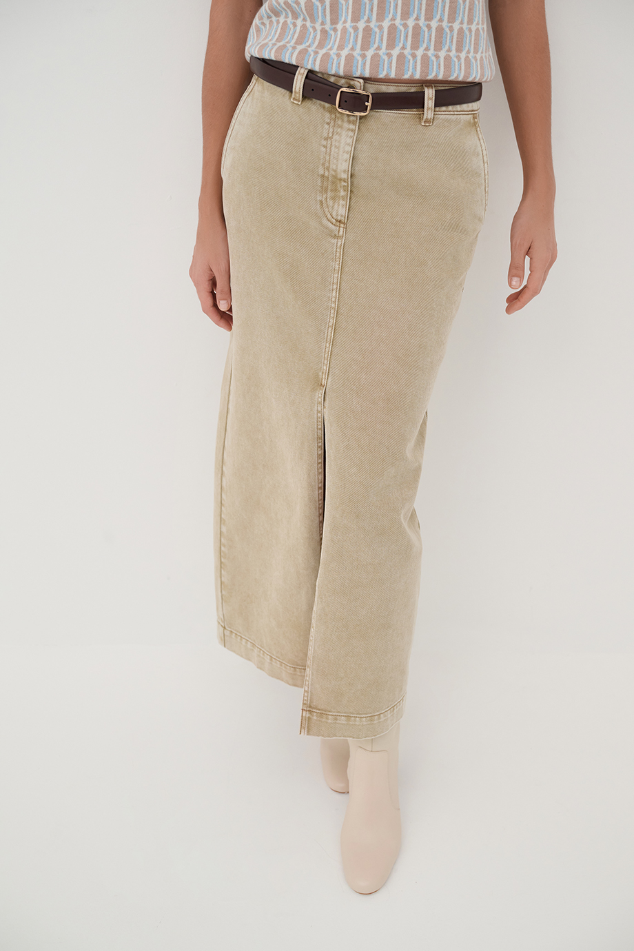 Юбка-карандаш джинсовая