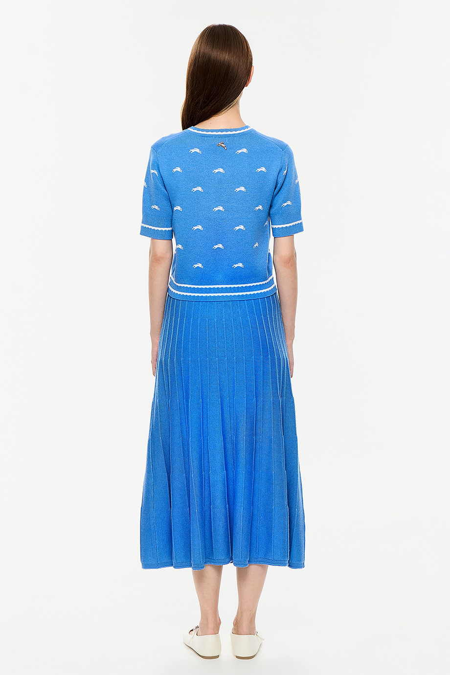 Юбка вязаная из смесового тенселя и кашемира