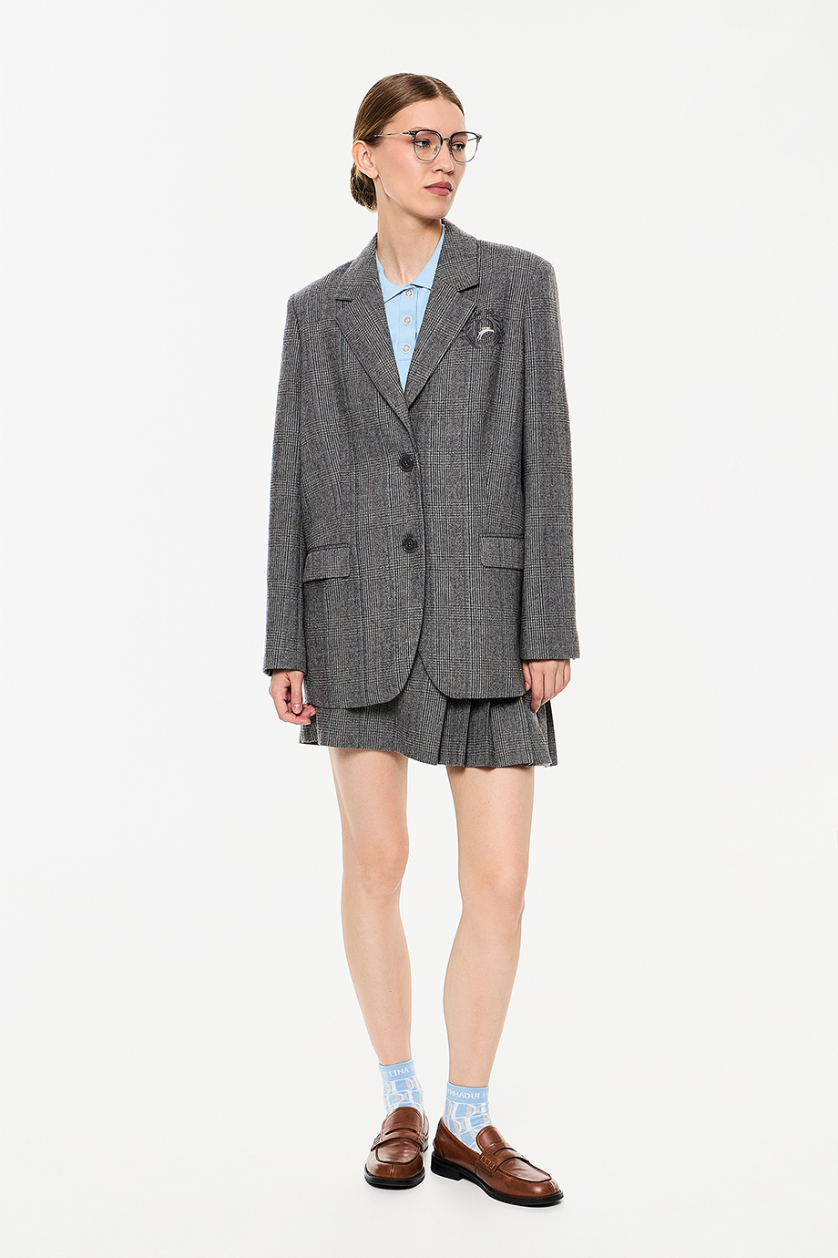 Жакет свободный с вышивкой