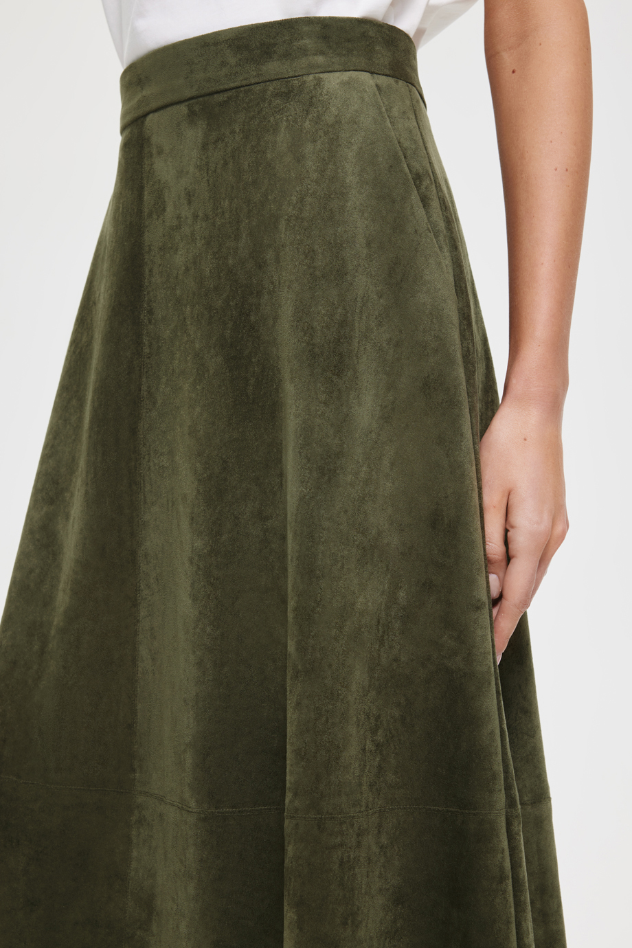 Юбка из экозамши