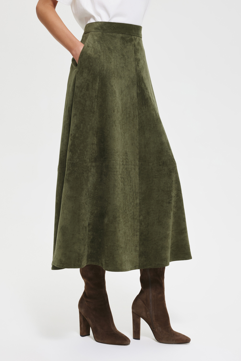 Юбка из экозамши