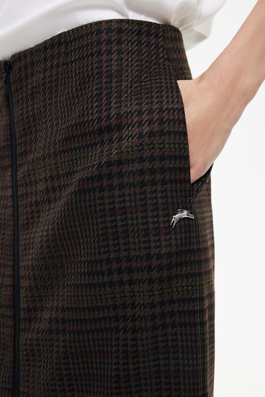 Юбка-карандаш в клетку