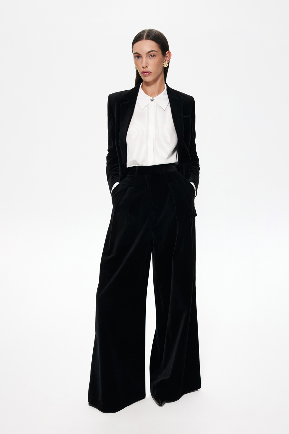 Жакет из хлопкового бархата