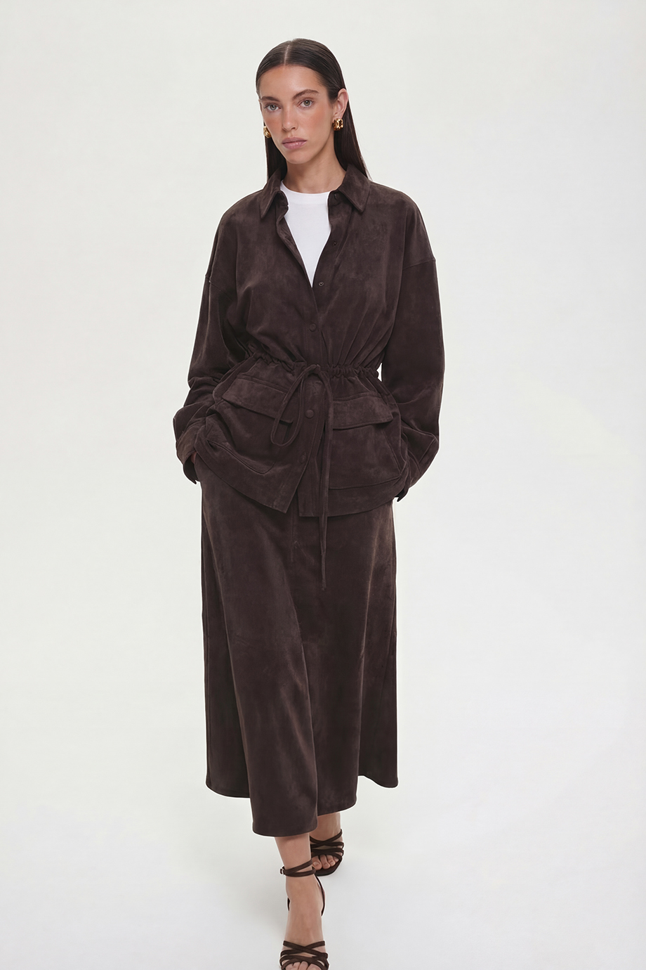 Юбка из экозамши