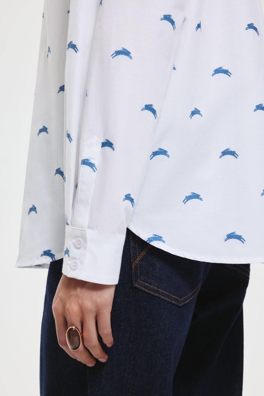 Рубашка с лого-паттерном