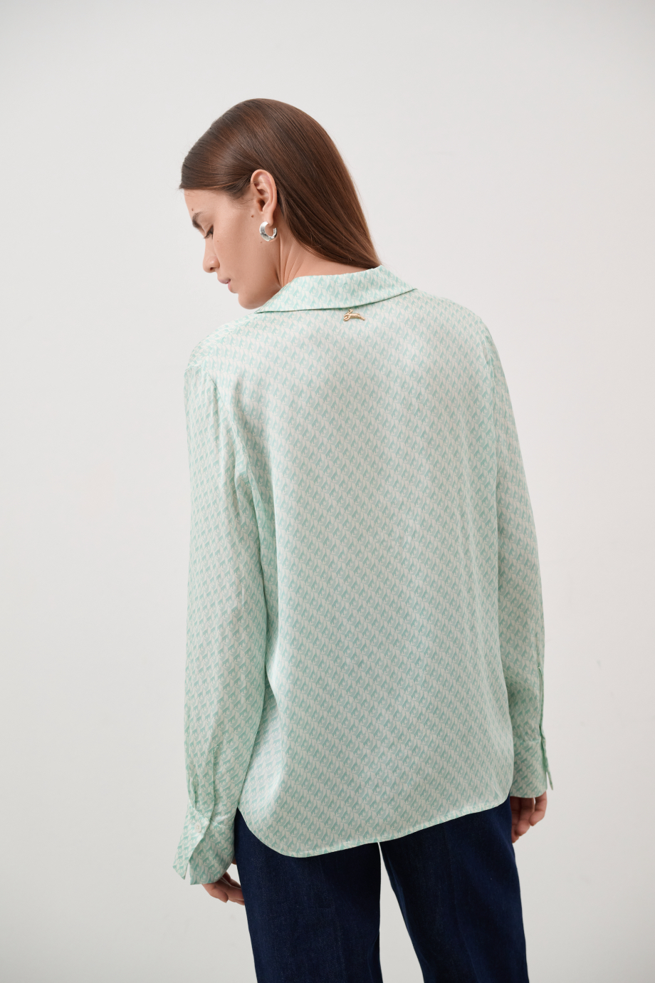 Блузка вискозная с принтом