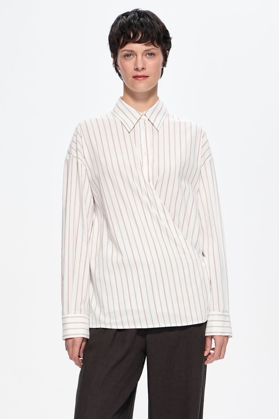 Рубашка хлопковая на запах Рубашка хлопковая на запах