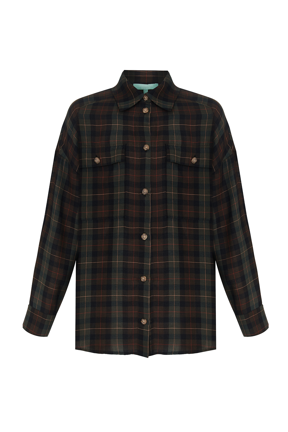 Блузка из лиоцелла в клетку