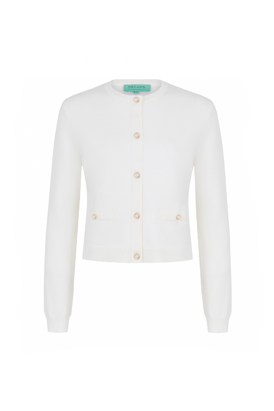 Кардиган с жемчужными пуговицами