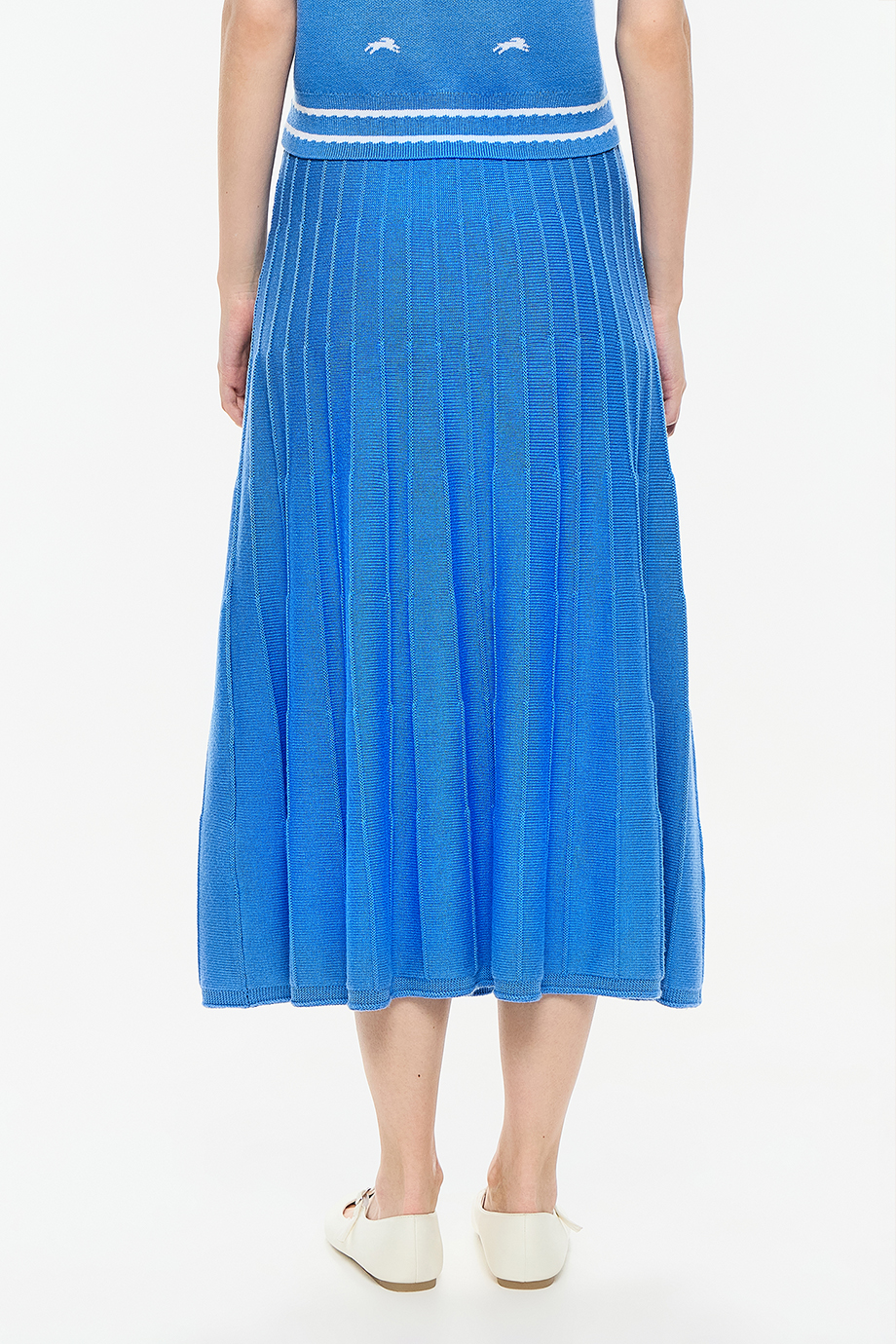 Юбка вязаная из смесового тенселя и кашемира