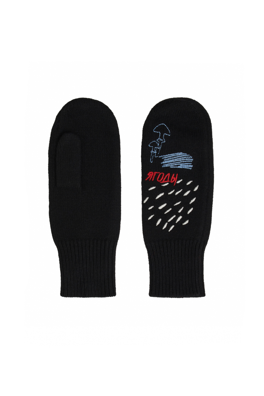 Варежки с вышивкой